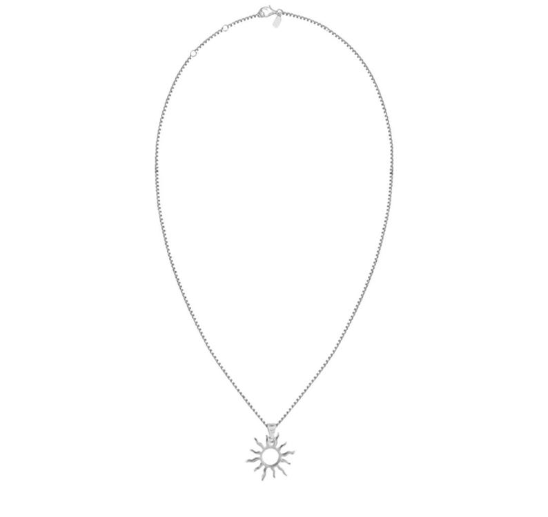 Sun Chain Locket Men Locket Silver, Sun Necklace Men, Comsic Celestial Charm Jewelry for ...