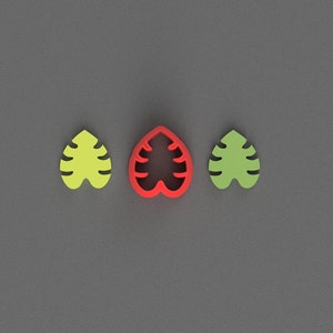 Monstera Leaf Polymer Clay Cutter - Jewelry making