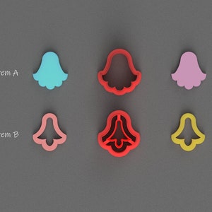 Flower Moroccan Style Cutters- Polymer Cutter - 3D Printed Cutter - Jewelry making - Clay Cutters - Polymer Clay Cutters