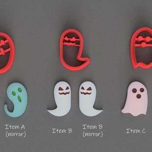 Halloween Ghost Polymer Clay Cutters - Jewelry making - Clay Cutters