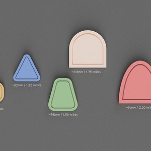 Basic Shapes With Emboss Outline Polymer Clay Jewelry Cutters - Etsy