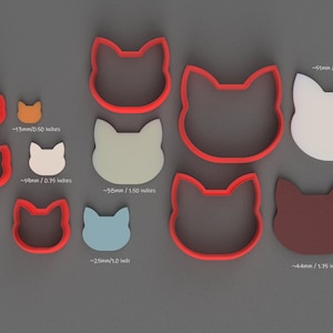 Cat Clay Cutter - Polymer Clay Cutter - Clay Stamp - Jewelry making