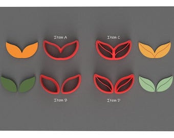 Emporte-pièce en pâte polymère Leaves - Fabrication de bijoux