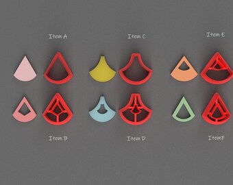 Moroccan Pendulum style earring cutters- Polymer Cutter - 3D Printed Cutter - Jewelry making - Clay Cutters - Polymer Clay Cutters