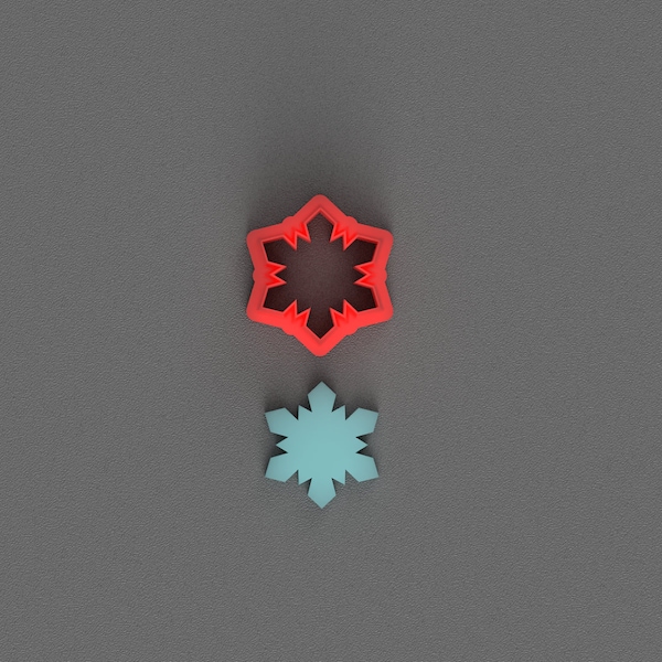 Snowflake Polymer Clay Cutters - Jewelry making - Clay Cutters