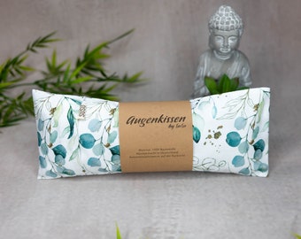 XL extra large eye pillow white eucalyptus yoga meditation relaxation home office lavender sandalwood cotton vegan