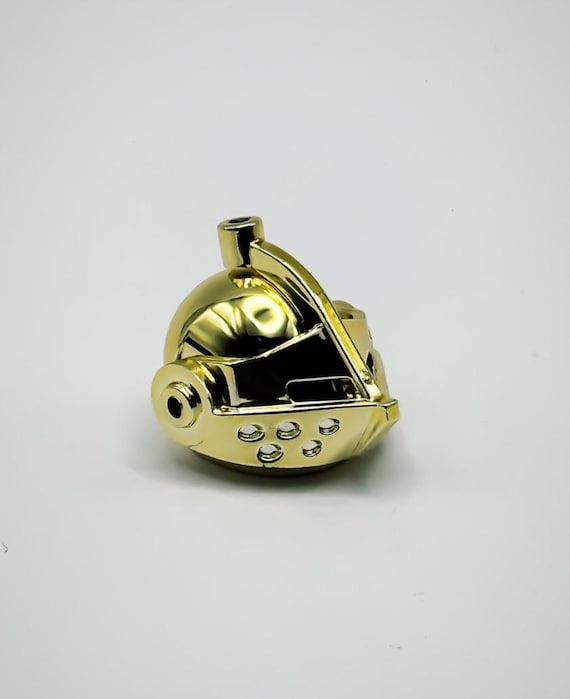 Lego Chrome Gold Helmet Pointed Visor Headgear Knight Castle New