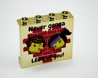 レゴ クローム ゴールド ネバー ゴナ レゴ オブ ユー ウォール パネル 60581 ラブ クリスマス 新品!!