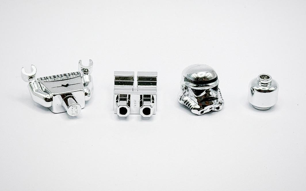 レゴ クロームシルバーメッキ ストームトルーパー ミニフィギュア