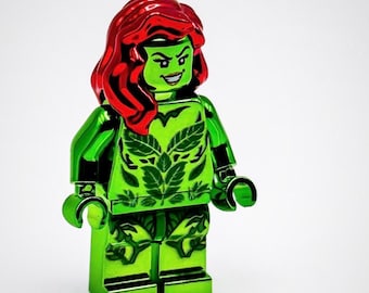 Lego Chrome Green Poison Ivy Minifigure DC Movie Superheroes New!!
