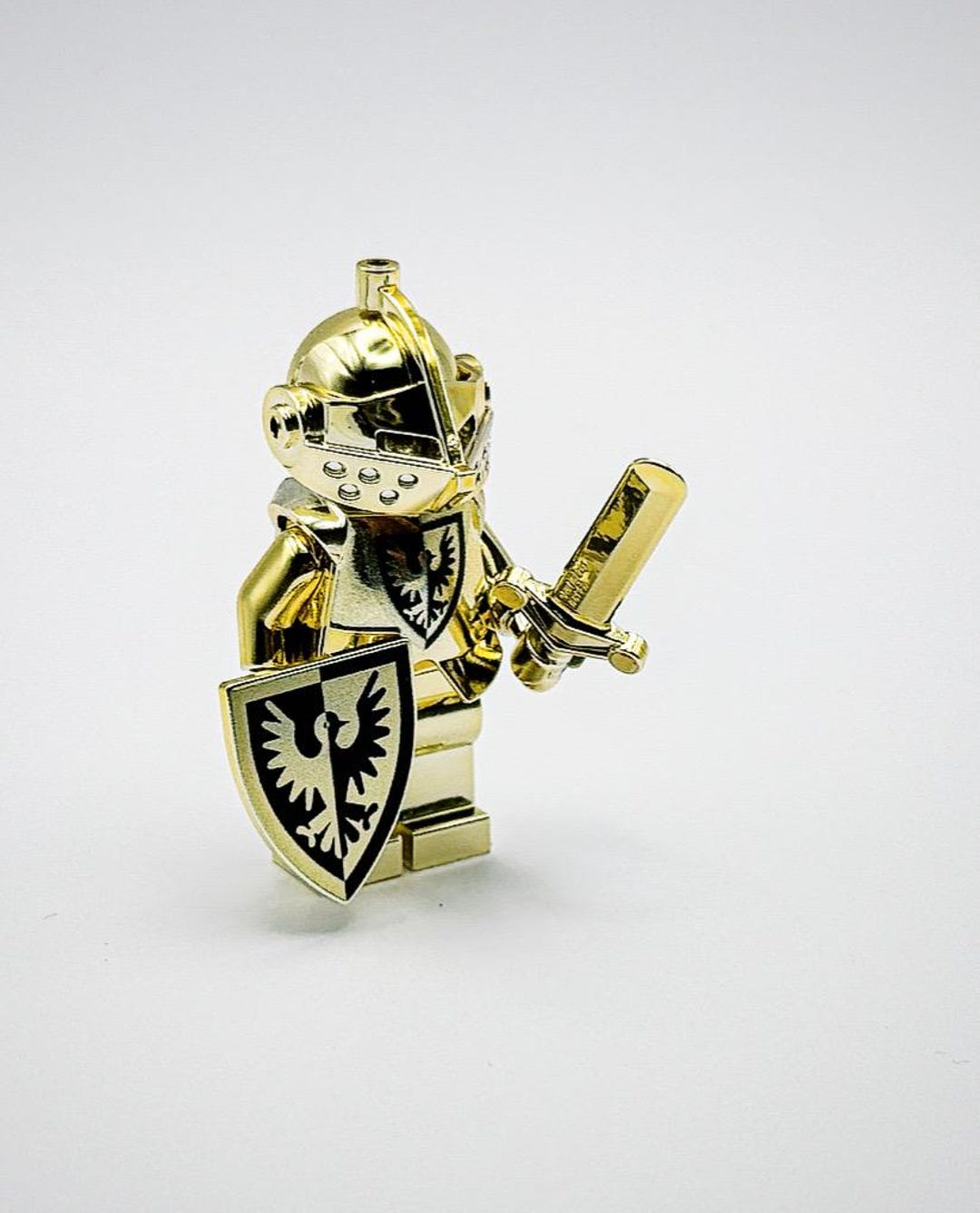 Lego Chrome Gold Knight Black Falcon Castle Mini Figure New - Etsy
