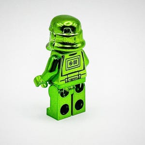 Lego Chrome Green Plated Stormtrooper Minifigure Star Wars New!!