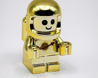 Lego Chrome Gold Plated Baby Astronaut Classic Space  Minifigure New!!