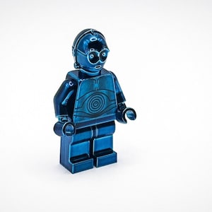 Lego Chrome Blue C-3PO Mini Figure Star Wars