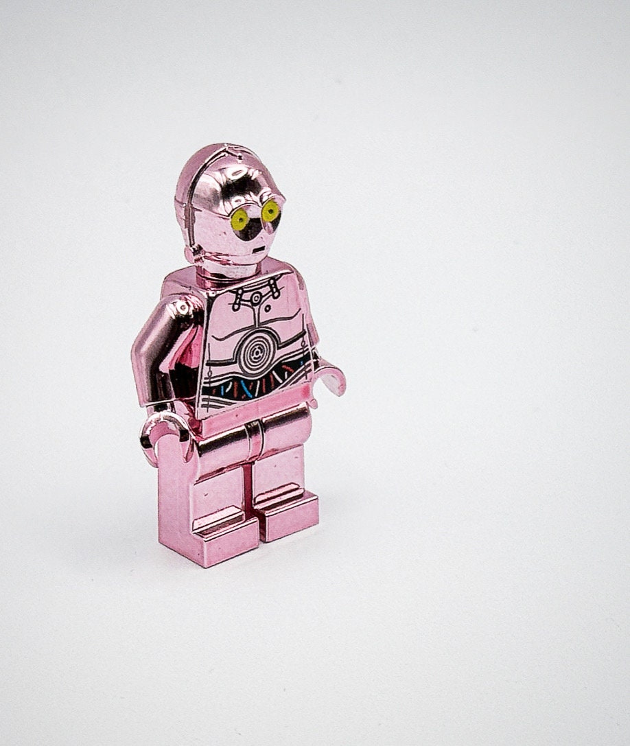 Lego Chrome Pink Star Wars C 3PO SW Limited Edition New Etsy