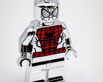 レゴ クロームシルバーメッキ スパイダーマン ミニフィギュア DCスーパーヒーローズ 新品!!