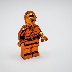 Lego Chrome Orange Star Wars C-3PO Minifigure Limited Edition New!!