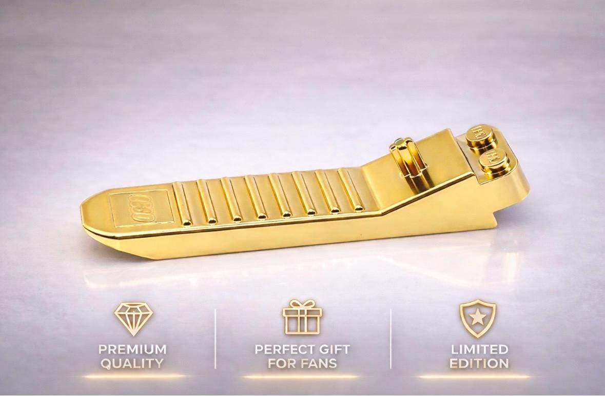 Lego Chrome Gold Plated Brick and Axle Separator Tool 31510 New