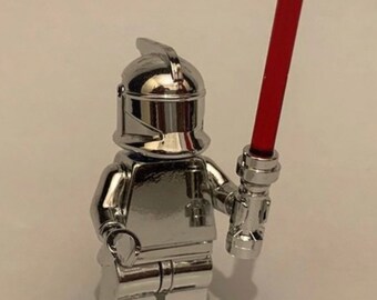 chrome lego lightsaber