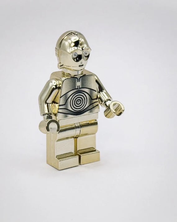 Lego Chrome Gold C 3PO Mini Figure Star Wars Etsy Canada