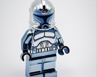 レゴ クロムメッキ サンドブルー コマンダー・ウルフ フェーズ1 ミニフィギュア スターウォーズ 新品!!