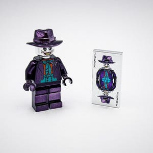 Lego Chrome Purple Plated Joker Minifigure DC Superheroes New!!