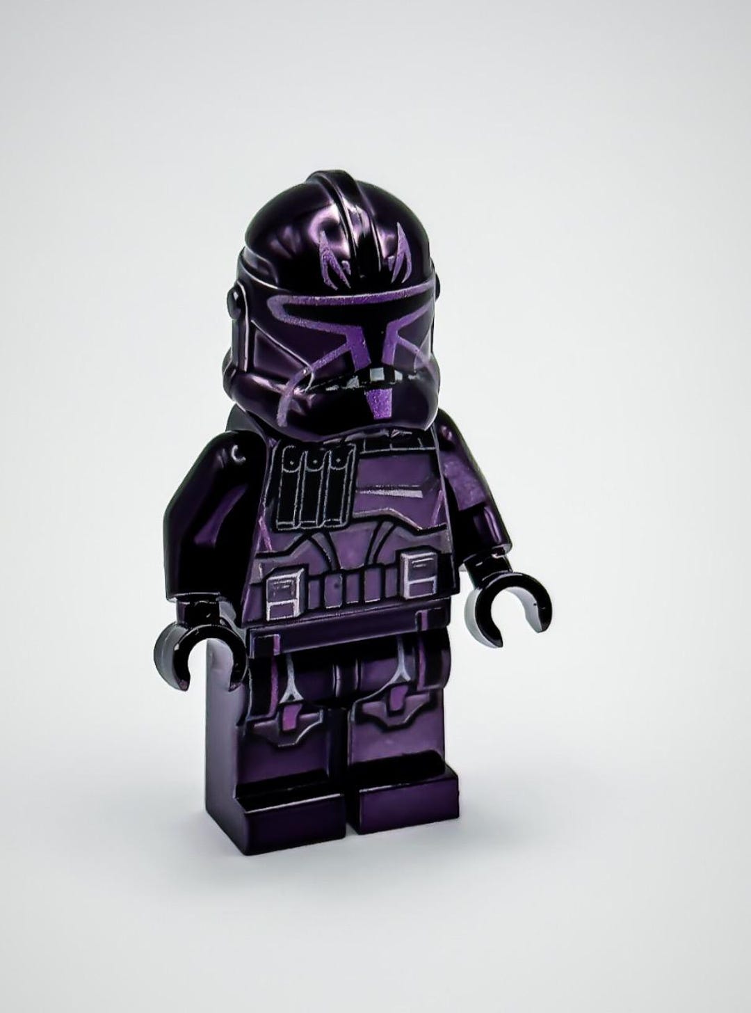 Lego Chrome Purple Clone Trooper Captain Rex Minifigure Star Wars