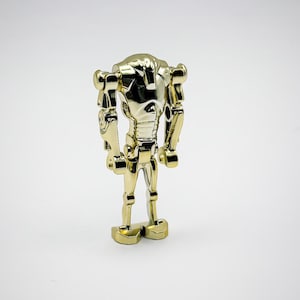 レゴ クローム ゴールド メッキ スーパー バトル ドロイド ミニフィギュア ストレート アームズ スターウォーズ 新登場!!