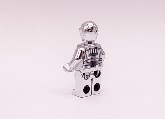 Lego Chrome Silver C-3PO Mini Figure Star Wars - Etsy