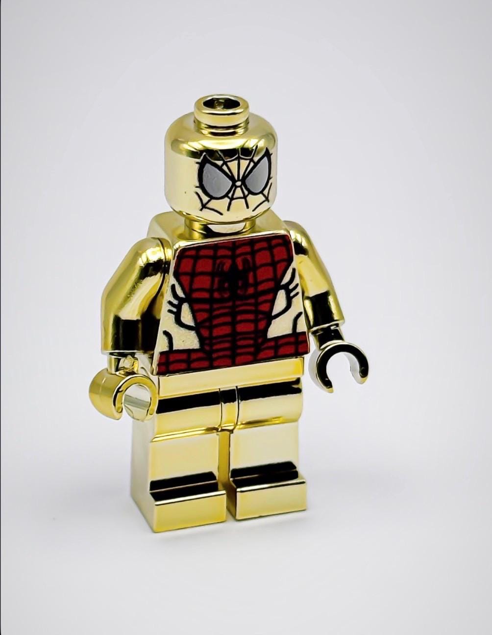 Lego Chrome Gold Plated Spiderman Minifigure DC Superheroes New