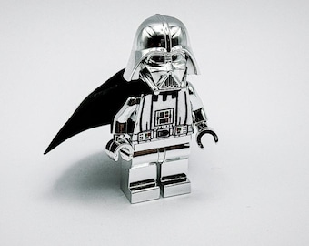 Lego chrome Silver Darth Vader type 2 Star Wars mini figure New