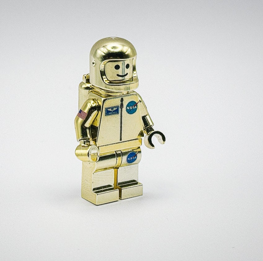 レゴ クローム ゴールド メッキ NASA 宇宙服ジャケット 宇宙飛行士
