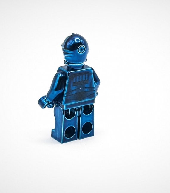 Lego Chrome Blue C-3PO Mini Figure Star Wars - Etsy