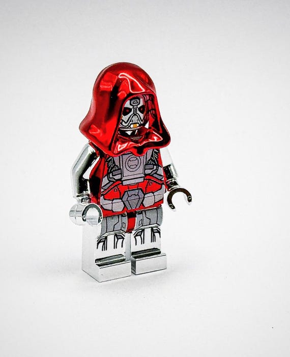 Lego Chrome Silver Red Sith Warrior Minifigure Very Rare