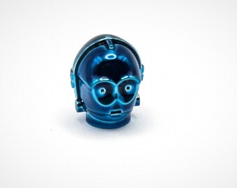 Lego Chrome Blue C-3PO Mini Figure Star Wars - Etsy