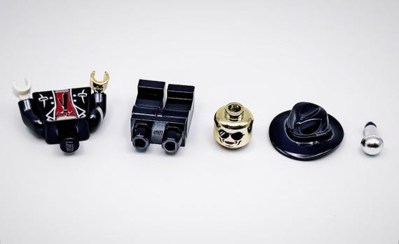 Lego Chrome Black Michael Jackson MJ Minifigure King of Pop New