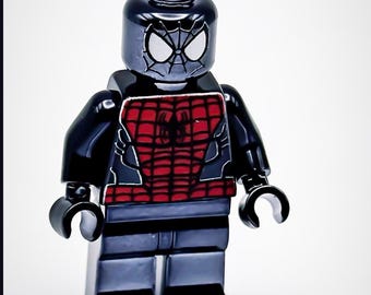 レゴ クローム ブラックメッキ スパイダーマン ミニフィギュア DCスーパーヒーローズ 新品!!