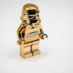 Lego Chrome Bronze Plated Stormtrooper Minifigure Star Wars New!!