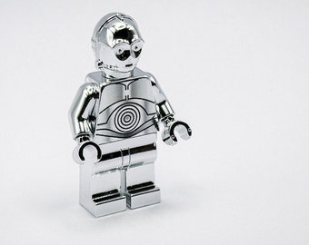 レゴ クロームシルバーメッキ C-3PO ミニフィギュア スターウォーズ 