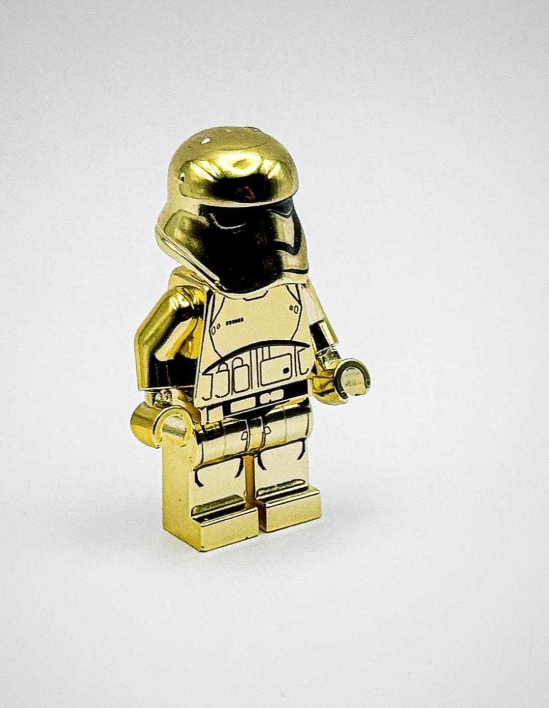 Lego Chrome Gold Plated Captain Phasma Minifigure Star Wars New