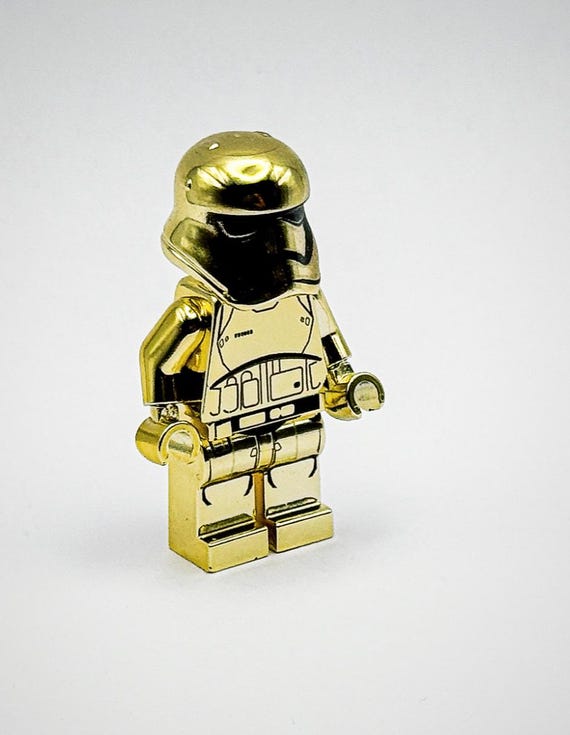 Lego Chrome Gold Plated Captain Phasma Minifigure Star Wars New