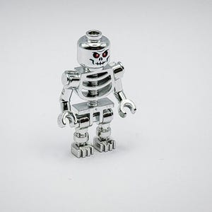 Lego Chrome Silver Plated Skeleton Minifigure New!!