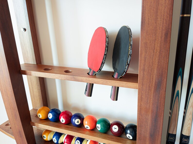 Pool Cue Wall Rack and Ping Pong Rack Pool Stick Holder Ping Etsy