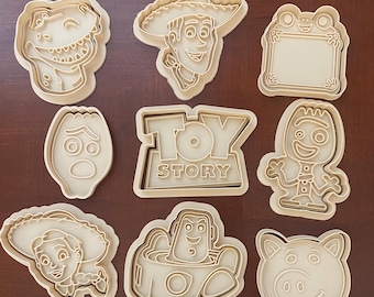 Cortadores de galletas de Toy Story 5 para hornear. Juego completo de 9 piezas.