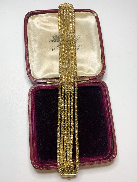 Beautiful Vintage Italian Silver Gilt Gold on Ste… - image 7