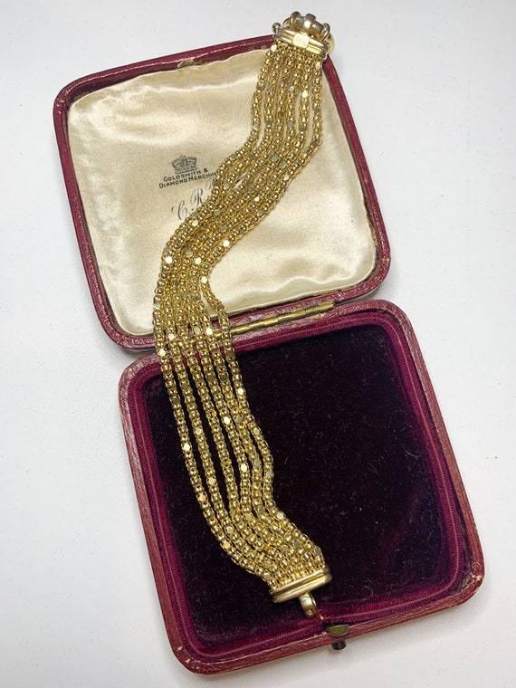 Beautiful Vintage Italian Silver Gilt Gold on Ste… - image 5