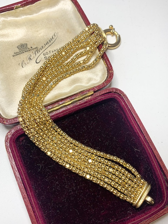 Beautiful Vintage Italian Silver Gilt Gold on Ste… - image 8