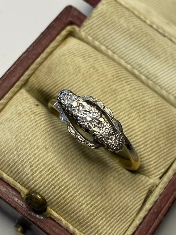 Antique Art Deco 18KARAT Gold and PLATINUM Setting