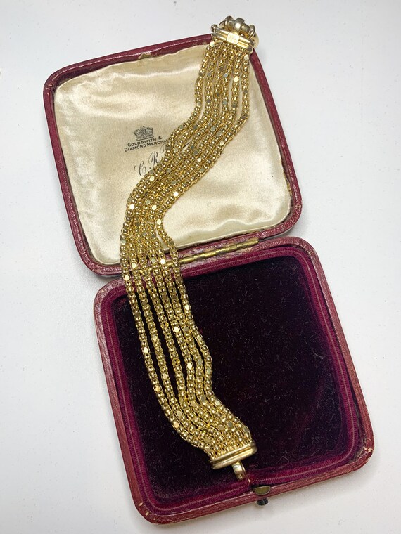 Beautiful Vintage Italian Silver Gilt Gold on Ste… - image 6