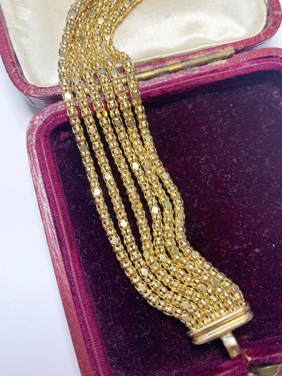 Beautiful Vintage Italian Silver Gilt Gold on Ste… - image 1
